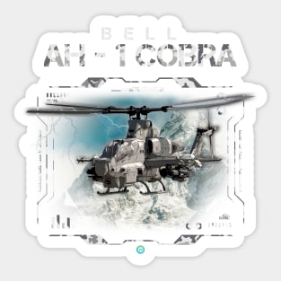 AH-1 Cobra Helicopter Crew Gift Sticker